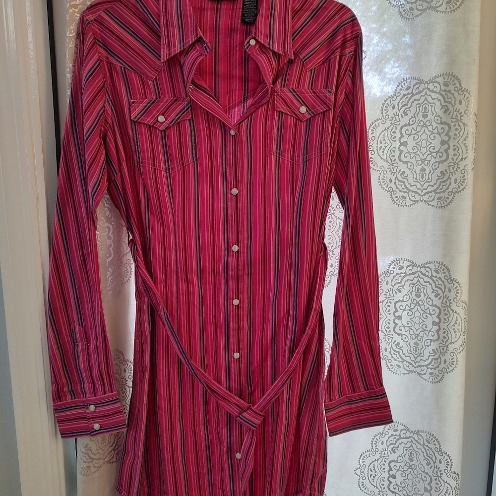 Long sleeve shirt dress